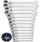 1pc/2pcs Metric Flex-Head Ratcheting Combination Wrench 72 Teeth 12 Point Dual-purpose Rachet Wrench Ended Spanner Hand Tools (6mm-24mm To Choose) — image 4 of 55