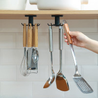 For Kitchen Organizer and Storage Kitchen Supplies Organizers Rotatable Rack Accessories Cabinet Organizer Hook Up Storage Rack — image 2 of 16
