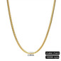 Man's Fashion Jewelry 4MM Silver Gold Plated Stainless Steel Byzantine Link Chain Necklace for Men — image 16 of 18