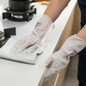 Waterproof Rubber Gloves for Dishwashing - Kitchen Cleaning with Fun Patterns, Durable Household Gloves — image 4 of 12