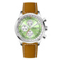 Men's Chronograph Watch, 43.5MM Large Dial Pilot Watch with Slide Rule Bezel, Stainless Steel Band Quartz Wristwatch, Date Display, Daily Water Resistant, Luxury Business Sport Watch for Men — image 34 of 36
