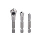3/15pcs Countersink Deburring Tool Set Drill Bits 1/4 Hex Shank Chamfer Wood Countersink Deburring Drill Bit Tool 5/64 1/8 3/16 — image 12 of 13