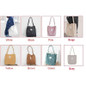 High Capacity Women Corduroy Tote Ladies Casual Shoulder Bag Foldable Reusable Shopping Beach Bag — image 4 of 14