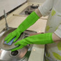 Extra Long 38cm Rubber Gloves for Dishwashing & Cleaning - Thickened, Waterproof, Anti-Slip, Durable Household Gloves — image 5 of 7