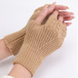 Winter Warm Gloves Fingerless Wrist Length Warm Gloves Hand Arm Warmer Half Finger Gloves Stretchy Knitted Gloves ZOU — image 13 of 22