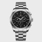 Automatic Mechanical Watch for Men - Gold Black Stainless Steel Case with 3 Subdials, Date, Chronograph Sports Business Watch — image 12 of 16