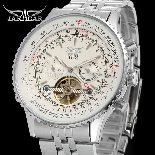 JARGAR JAG034M4S1 Automatic Wristwatch Silver Watch with Stainless Steel Band for Men — image 1 of 20