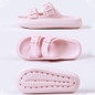 Double Buckle Adjustable 4cm Thickness Ultra Cushioning Sandals Slippers Soft Slide Sandals for Women Men Non-Slip Shower Shoes Bath Slippers Summer Beach Slides — image 33 of 36