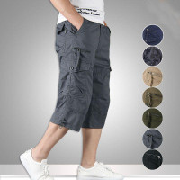 New Work Shorts Mens Combat Cargo Multi Pockets Casual Summer Shorts Knee Length — image 2 of 18