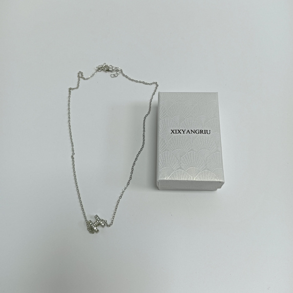 XIXYANGRIU Necklaces [jewellery] Silver Chain Necklace with Exquisite Pendant, Fashion Jewelry with Gift Box — image 1 of 8
