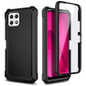 Designed For T-Mobile Revvl 7 Phone Case (Revvl 7 5G), Black | With Screen Protector, Full-Body Shockproof Protective Rugged Impact Resist Bumper Cover — image 7 of 8