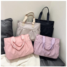 Large Capacity Nylon Tote Bag for Commute, School & Travel, Lightweight Casual Versatile Shoulder Bag — image 3 of 10
