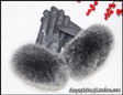 Genuine Sheepskin Gloves with Fox Fur Cuff | Winter Warm Touchscreen Riding Gloves — image 13 of 17
