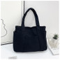 Stylish Corduroy Tote Bag for Women Large Capacity Commuter Shoulder Bag Minimalist Design Crossbody Bag Fashionable and Versatile — image 32 of 61