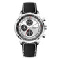 Men's Chronograph Watch, 43.5MM Large Dial Pilot Watch with Slide Rule Bezel, Stainless Steel Band Quartz Wristwatch, Date Display, Daily Water Resistant, Luxury Business Sport Watch for Men — image 35 of 36