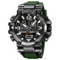 Top Brand Luxury Men Sport Chronograph Watch Dual Display Watches Army Military Watch Multifunction Electronic Watch 5 Bar Waterproof Rubber Watch — image 20 of 23