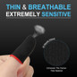 60pcs/50pcs/45pcs/40pcs/30pcs/20pcs Gaming Finger Sleeves Breathable Fingertips for Mobile Phone Game Controller Finger Thumb Sleeve Gloves Carbon Fiber Anti-Sweat Seamless Touch Screen Finger Covers — image 10 of 34