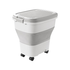 Large Capacity Food Container Rice Storage Box with Sealed Lid Kitchen Tool — image 3 of 11