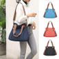 1pc Ladies' Large-capacity Tote Bag, Suitable for Office and Commuting, Classic and Simple, Casual and Versatile Design, Zippered Bag, Handbag — image 9 of 46