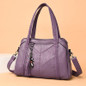 Women’s Bag New Portable Large-capacity Soft Leather Retro Slung Shoulder Bag Middle-aged Mother Backpack. — image 4 of 18