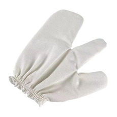 Reusable Silk Exfoliating Glove For Ergonomic Two Finger Design Fast Drying Travel Friendly Bath Tool — image 3 of 9