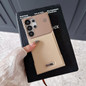 Luxury Splicing Leather Magnetic Plating Frameless Phone Case For Samsung S24 S25 Plus S22 S23 Ultra Borderless Protective Cover — image 9 of 17