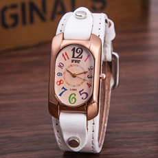 Color scale retro square women's quartz watch — image 3 of 22