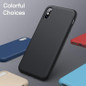 Silicone Case for iPhone X, iPhone Xs, 5.8-Inch, Silky-Soft Touch Full-Body Protective Case, Shockproof Cover with Microfiber Lining (Black) — image 7 of 8