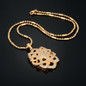 Gold Plated Vintage Bohemian Oval Necklace for Women Small CZ Pendant Link Chain Necklace Collarbone Collares Fashion Jewelry — image 22 of 22