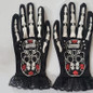 Skeleton Hand Gloves Halloween Scary Costume Accessory with Matching Socks — image 10 of 18