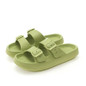 Double Buckle Adjustable 4cm Thickness Ultra Cushioning Sandals Slippers Soft Slide Sandals for Women Men Non-Slip Shower Shoes Bath Slippers Summer Beach Slides — image 11 of 36
