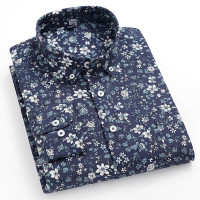 Men's Oxford Shirts Formal Business Long Sleeves Cotton Casual Dress Shirts Tops — image 2 of 13
