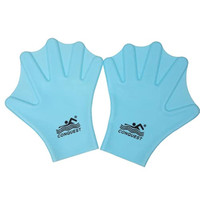 Silicone Webbed Swimming Gloves, Aqua Fit Swim Training Gloves Web Gloves Swimming, Closed Full Finger Webbed Water Gloves Unisex Adult,1 Pair — image 2 of 4