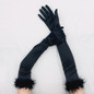 Fashion Gloves Female Elegant Solid Etiquette Gloves Wedding Party Long Gloves — image 13 of 15