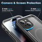 PlusAcc Waterproof Magnetic Phone Case for iPhone 16 15 12 13 14 Pro Max 15 14 Plus Magsafe Wireless Charging Shockproof Dustproof Cover — image 8 of 9