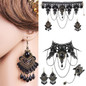 Halloween Jewelry Set Gothic Bracelet Choker Necklace Earrings for Party Cosplay — image 7 of 12
