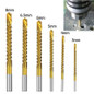 6Pcs/Set 3-8mm HSS Cobalt Drill Bits Set Twist Drill Titanium Drilling Spiral Screw Metric Composite Tap Drill for Drilling Cut Grooving — image 18 of 19
