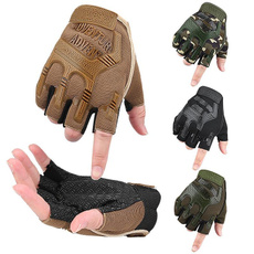 Tactical Combat Gloves for Men - Outdoor Military Training & Airsoft Half-Finger Protective Gear — image 3 of 11