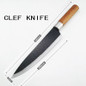 Chefs Knife Set Knives Kitchen Set - Real Wood Handle- Professional Kitchen Knife - 2 Piece Stainless Steel Cutlery Knives Set — image 5 of 13