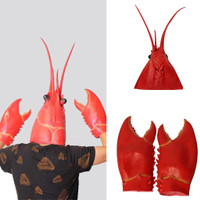 Halloween Cosplays Game Dress up Prop Funny Lobster Claws Gloves Hand Weapons Prop Halloween Costume MIS — image 2 of 12