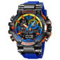 Top Brand Luxury Men Sport Chronograph Watch Dual Display Watches Army Military Watch Multifunction Electronic Watch 5 Bar Waterproof Rubber Watch — image 23 of 23