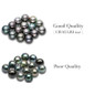 Tahitian Black Pearl Necklaces for Women - Anniversary, Birthday, Valentines Day Gifts for Wife, Girlfriend, Mom - 925 Sterling Silver Genuine Real Pearl Jewelry - Regalo de Aniversario para Esposa - Collar de Perlas para Mujer — image 6 of 8