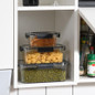 PP Food Storage Box Plastic Transparent Container Set with Lid Leakproof Kitchen Storage Bottle Jar Dry Food Jar Stackable Organizer Box for Freezer,Dishwasher, Oven, Microwave,Leftovers — image 22 of 36