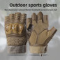 Tactical Motorcycle Gloves - Anti-Slip Shock-Absorbing Half-Finger Riding Gloves for Men — image 4 of 11