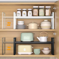 Adjustable Kitchen Cabinet Organizer Shelf - Expandable Countertop Spice Rack & Storage Solution — image 2 of 24