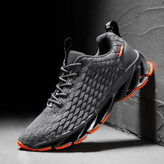 Large size breathable men's shoes mesh men's shoes, trendy shoes casual shoes, sports running men's shoes — image 3 of 18
