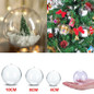 1~24pcs Clear Plastic Fillable Ornaments Ball Christmas DIY Craft Ball Bauble Ornament for Christmas Wedding Party Home Decorations — image 16 of 51