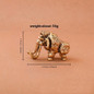 Antique Bronze Cute mammoth Miniature Figurines Desk Ornament Decorations Accessories Copper Animal Sculpture Home Decor Crafts — image 4 of 8