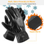 Unisex Leather Winter Warm Gloves Outdoor Windproof Soft Gloves Cycling Skiing Running Cold Winter Gloves M/L/XL — image 6 of 12