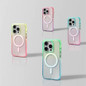 Luxury Color Gradients Transparent Magsafe Phone Case for IPhone 16 Pro 15 14 Pro Max Magnetic Wireless Charge Bumper Pc Cover — image 8 of 12